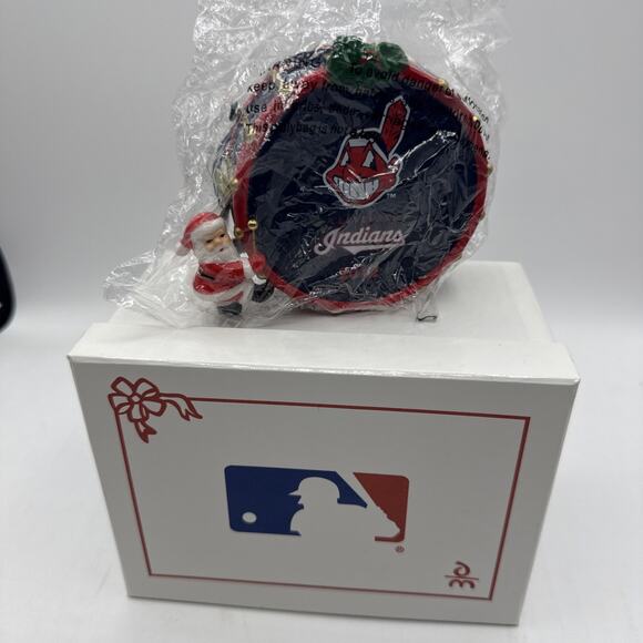 Danbury Mint Cleveland Indians 2012 Christmas Drum Ornament W/Box - Picture 1 of 6